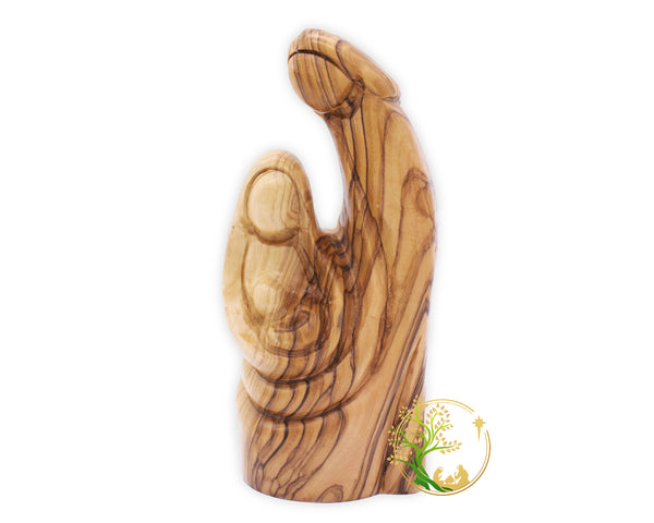 The Holy Family olive wood figurine | Religious Statue of Virgin Mary, Joseph & Jesus | Nativity scene Christmas gift