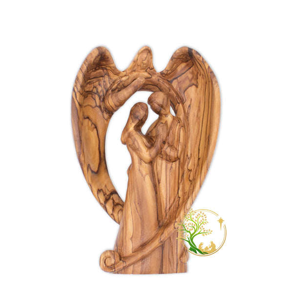 Statue of a couple under angel wings. Perfect for a Weddings or Anniversary gift