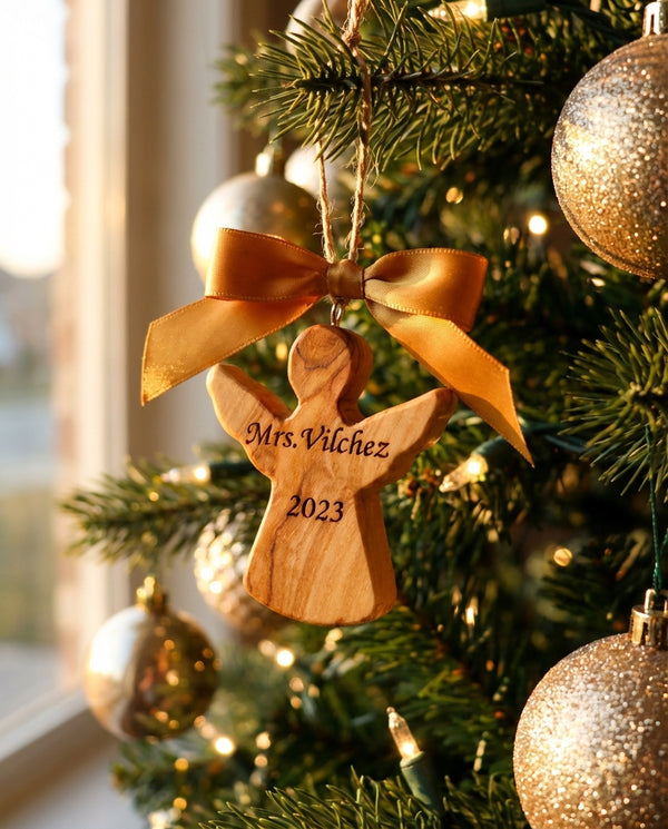 Personalized angel ornament | Christmas Custom name ornament |family names ornament | kids names ornament | Christmas gift angel ornament