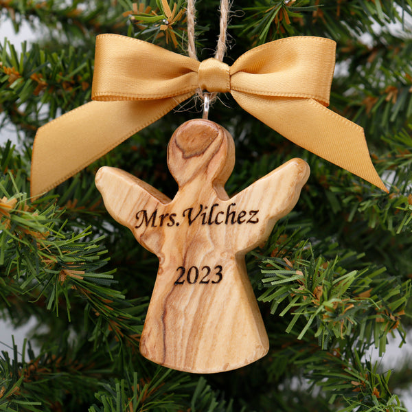 Personalized angel ornament | Christmas Custom name ornament |family names ornament | kids names ornament | Christmas gift angel ornament