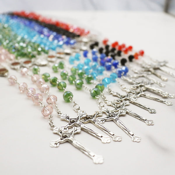 Olive Wood Cross Rosary Box: Personalized Keepsake for first communion, wooden cross box for jewelry