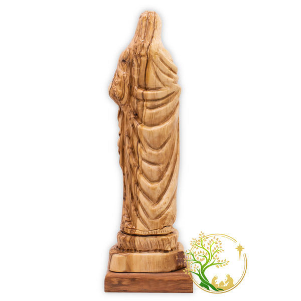 Sacred Heart statue of Jesus | God's divine love | Our Lord Savior Jesus Christ figurine made of Olive wood
