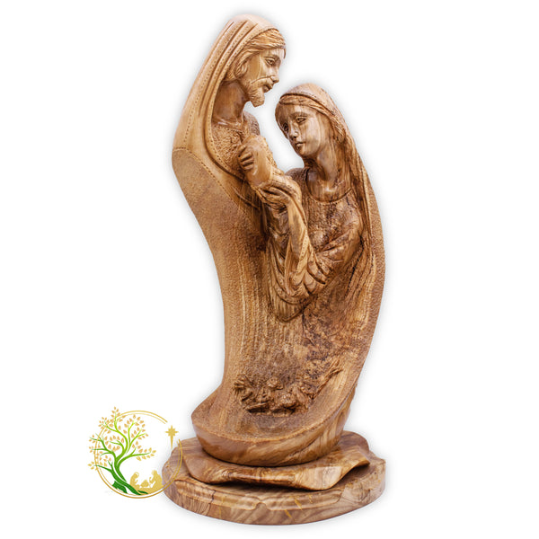 The Holy Family Statue - Virgin Mary, St Joseph & baby Jesus Figurine | Religious home décor Gift