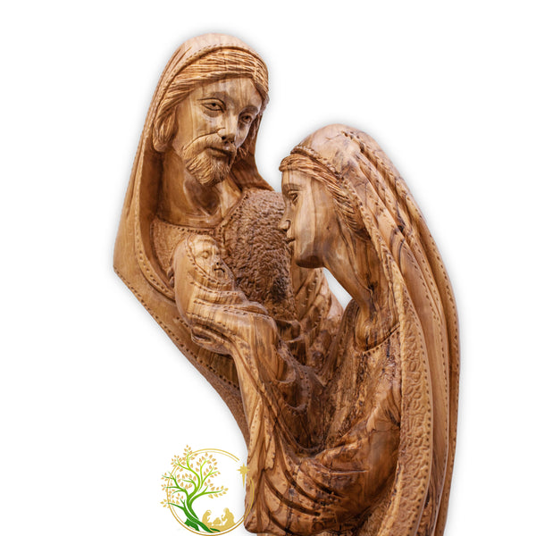 The Holy Family Statue - Virgin Mary, St Joseph & baby Jesus Figurine | Religious home décor Gift
