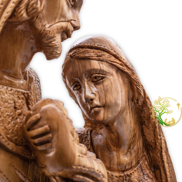 The Holy Family Statue - Virgin Mary, St Joseph & baby Jesus Figurine | Religious home décor Gift