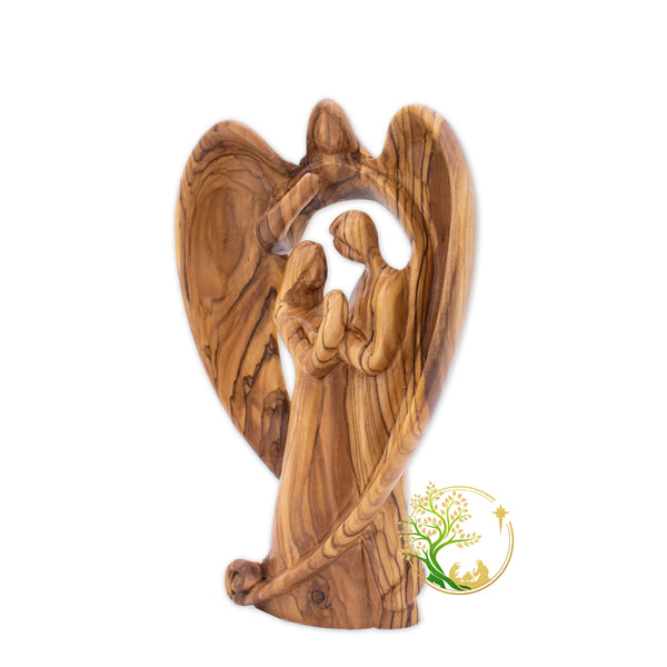 Statue of a couple under angel wings. Perfect for a Weddings or Anniversary gift