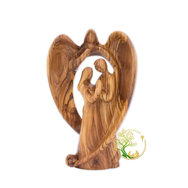 Statue of a couple under angel wings. Perfect for a Weddings or Anniversary gift