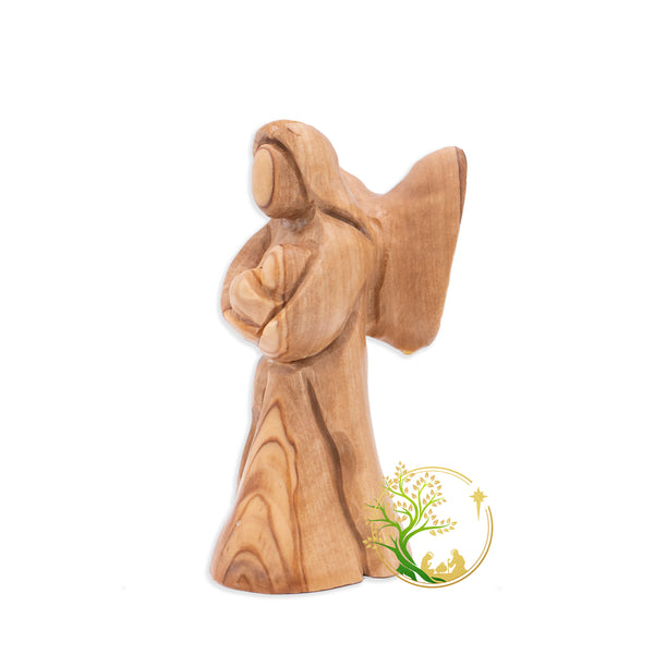 Guardian Angel holding a baby statue | Angel figurine Religious decor | Miscarry gift | Loss of baby or Miscarriage (Small)