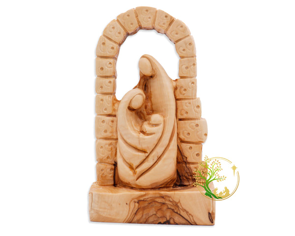 The Holy Family Statue | Holy Land Olive wood Nativity scene | Newlywed Religious Christmas gift