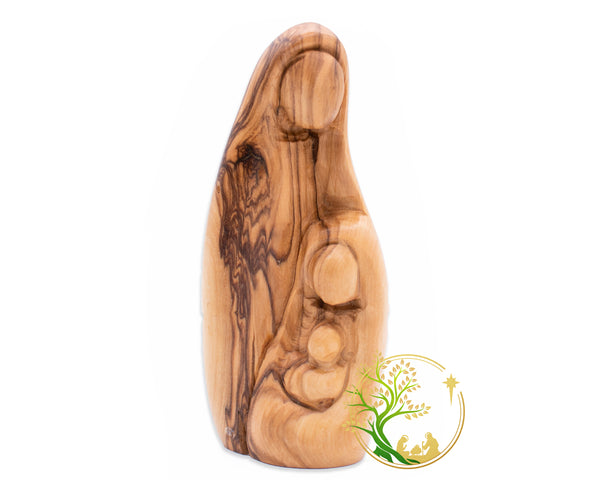 Olive wood Holy Family Figurine | Religious gift of Nativity scene statue | Nativity for Christmas decorations