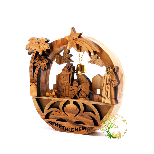 Wooden Nativity Scene | Holy Land Nativity set for Christmas Decoration | Manger scene Nativity gift