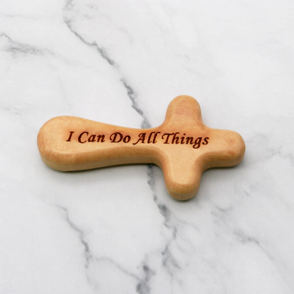 Comfort cross | Holy Land prayer Palm cross made of Olive wood | Handheld cross | Pocket cross | - Religious gift